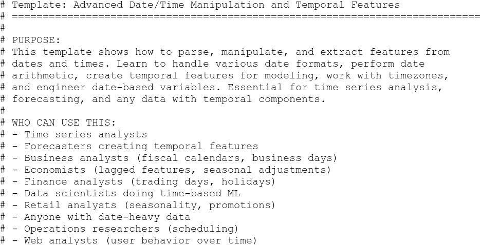 Advanced Date Time Manipulation and Temporal Features.R